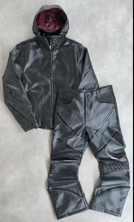 Leather Two-Piece Set