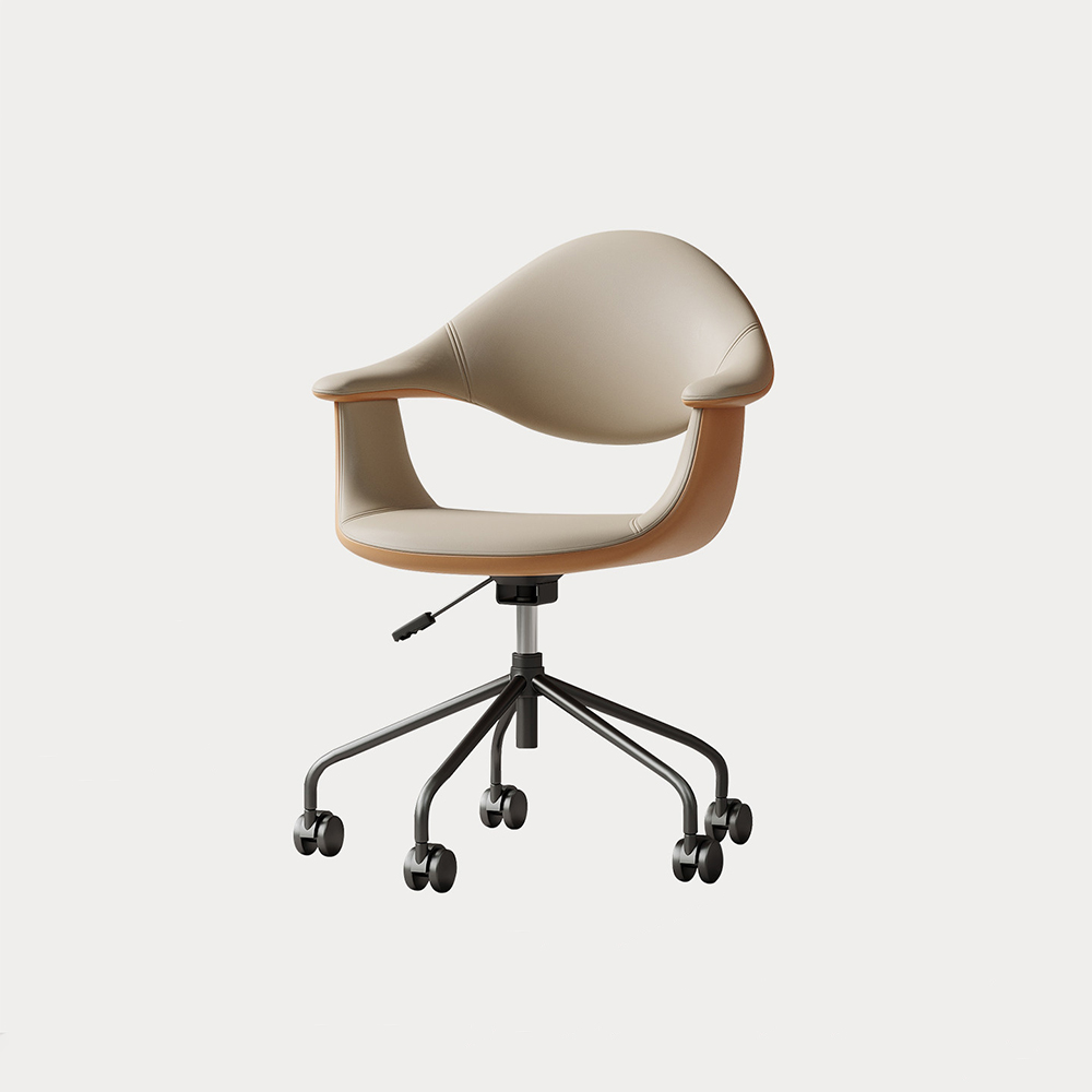 PU Leather 360 Swivel Rolling Height Adjustable Office Chair 1 Piece