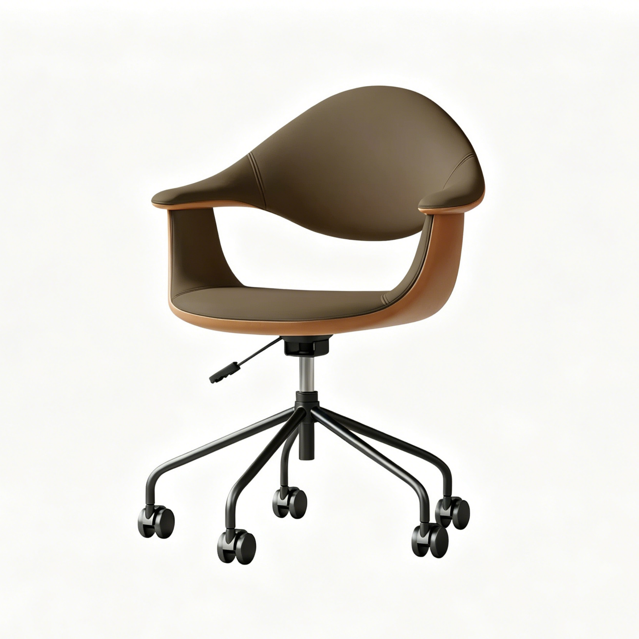 PU Leather 360 Swivel Rolling Height Adjustable Office Chair 1 Piece