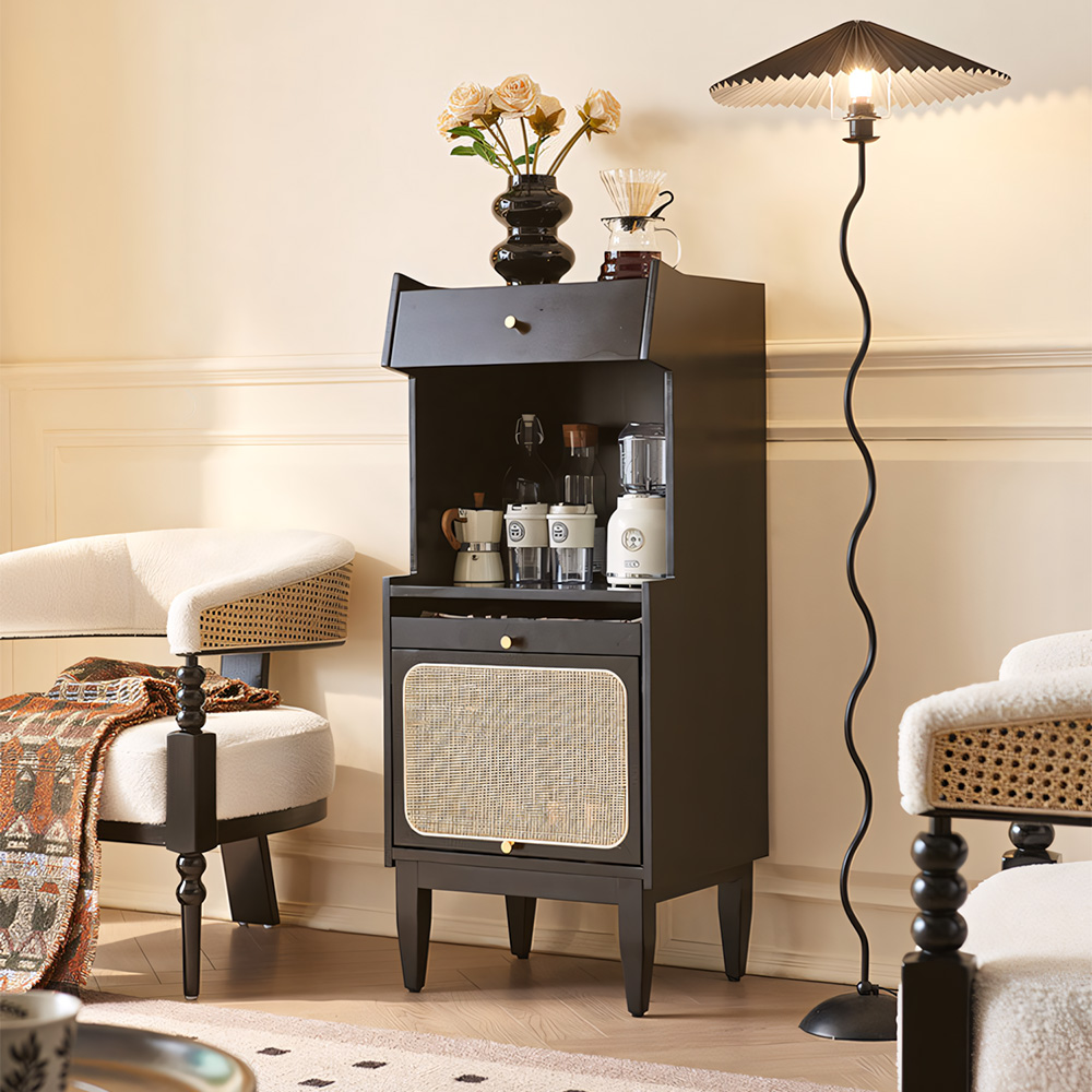19.7" Tiny Accent Coffee Storage Cabinet