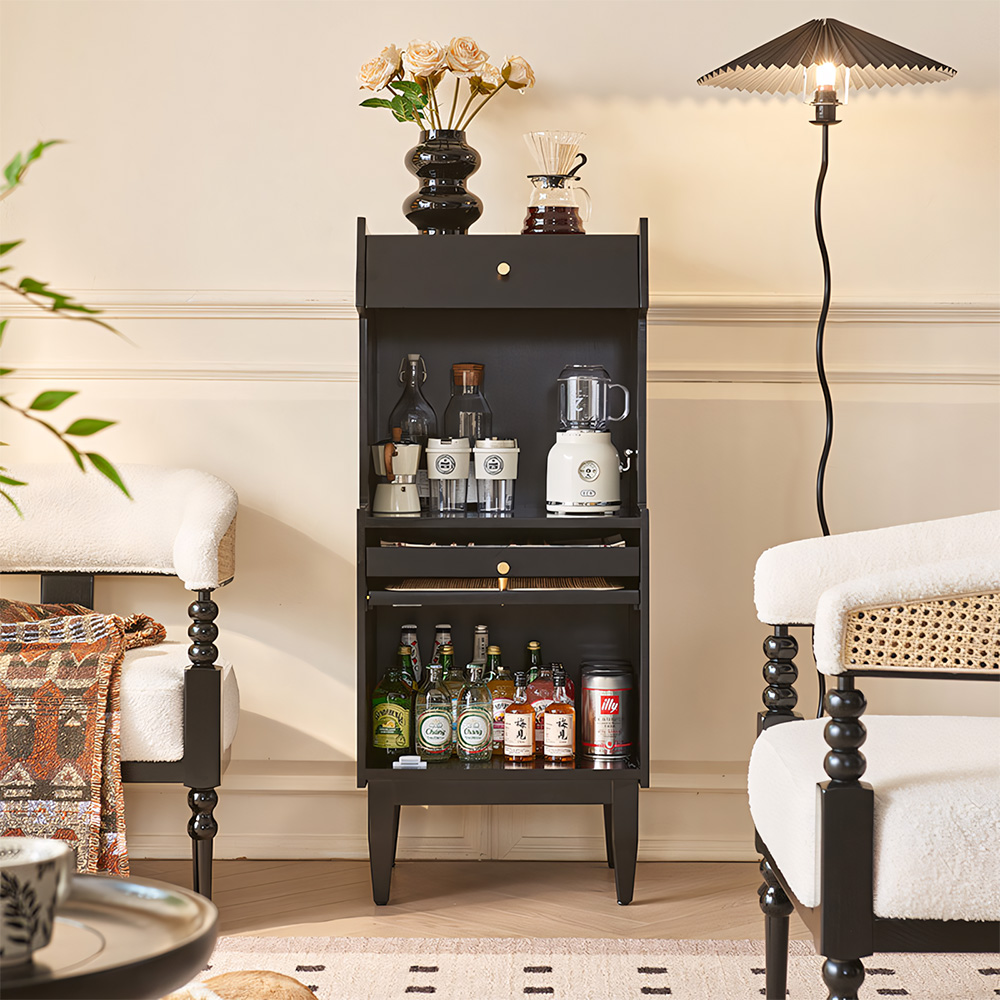 19.7" Tiny Accent Coffee Storage Cabinet