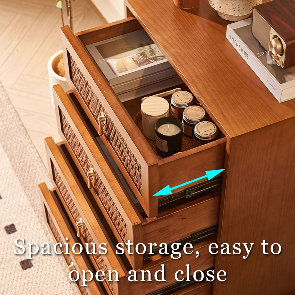 23.6" 4-Drawers Bedroom Accent Chest Cabinet
