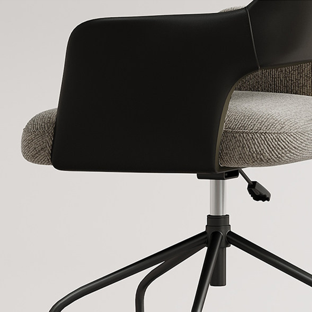 PU Linen 360 Swivel Height Adjustable Rolling Office Chair 1 Piece