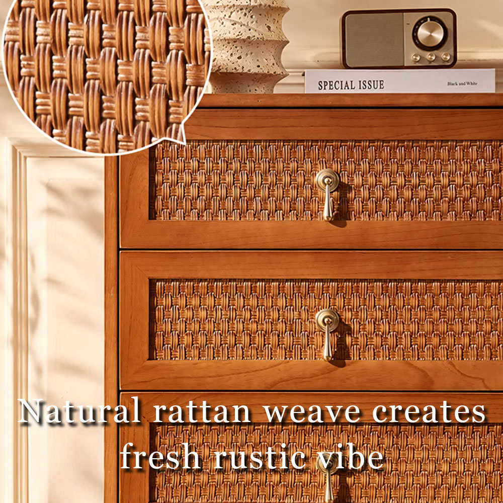 23.6" 4-Drawers Bedroom Accent Chest Cabinet