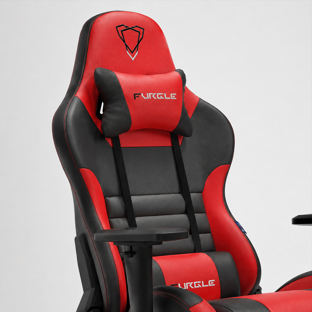 Ergonomic PU Leather Gaming Chair 2D Adjustable Armrests
