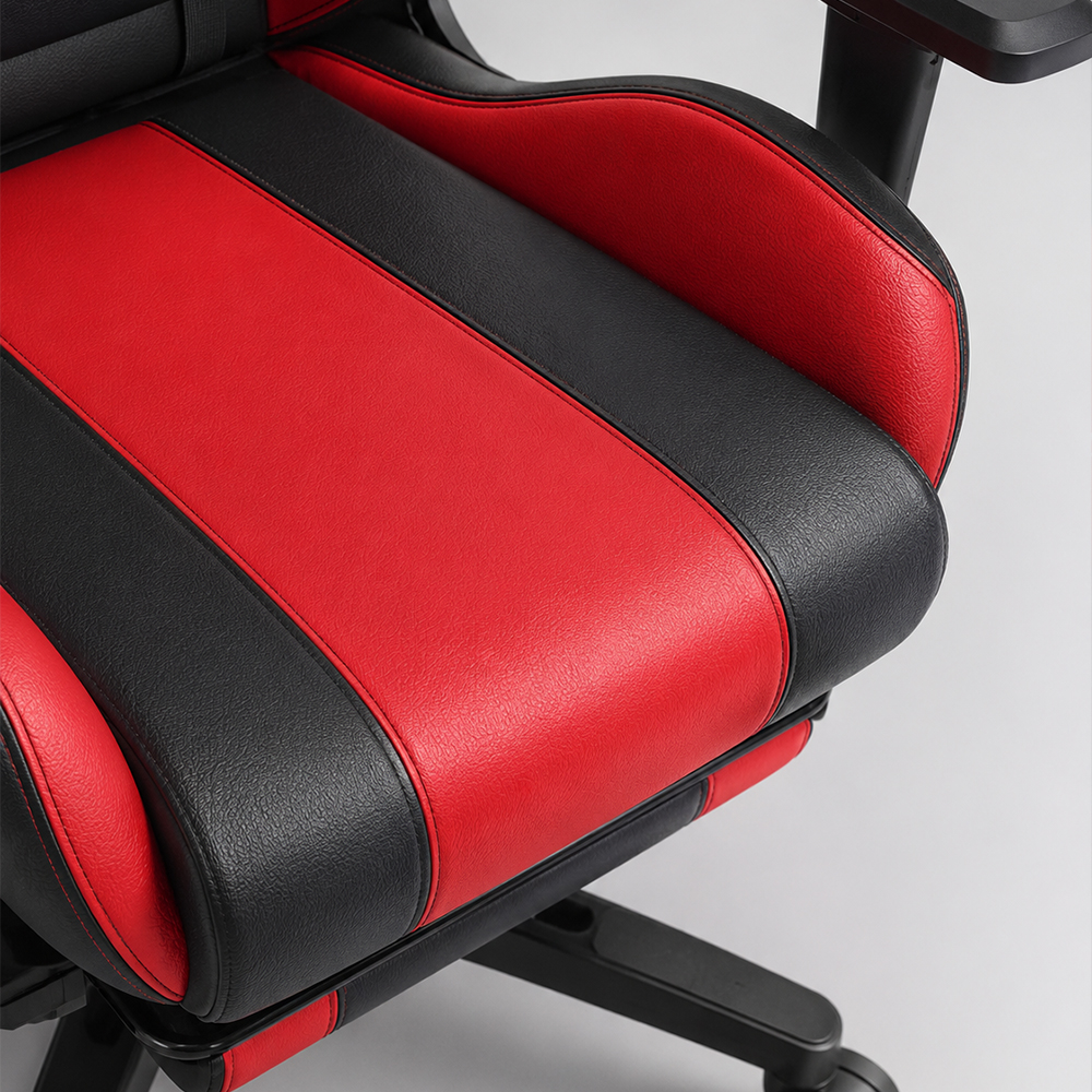 Ergonomic PU Leather Gaming Chair 2D Adjustable Armrests