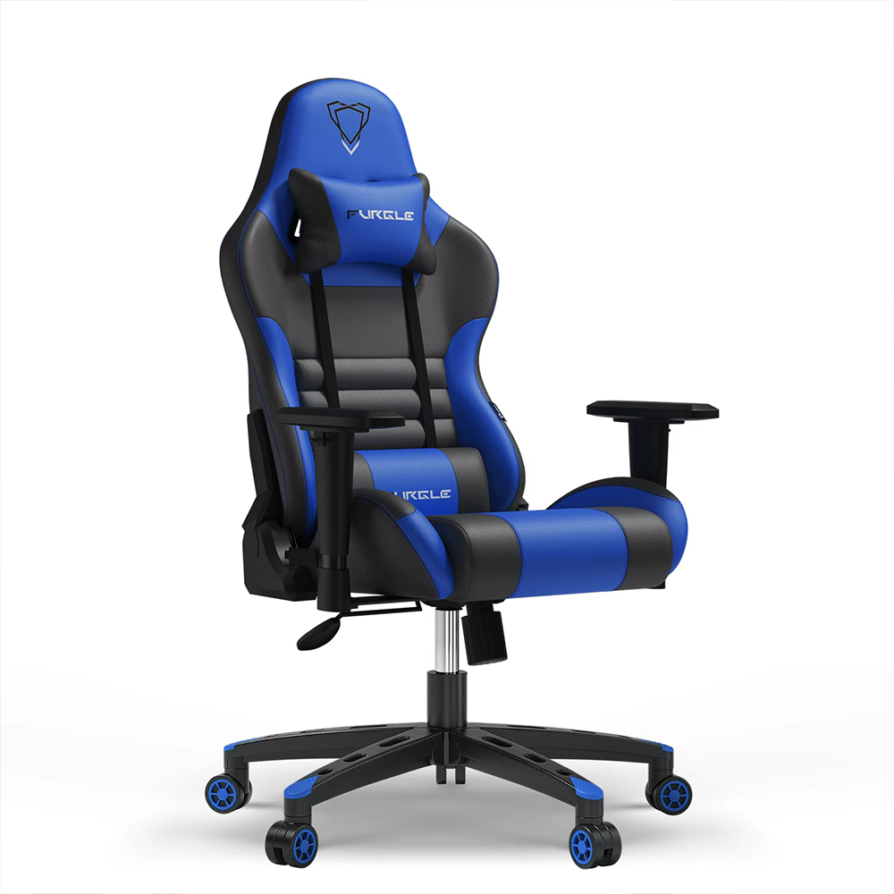 Ergonomic PU Leather Gaming Chair 2D Adjustable Armrests