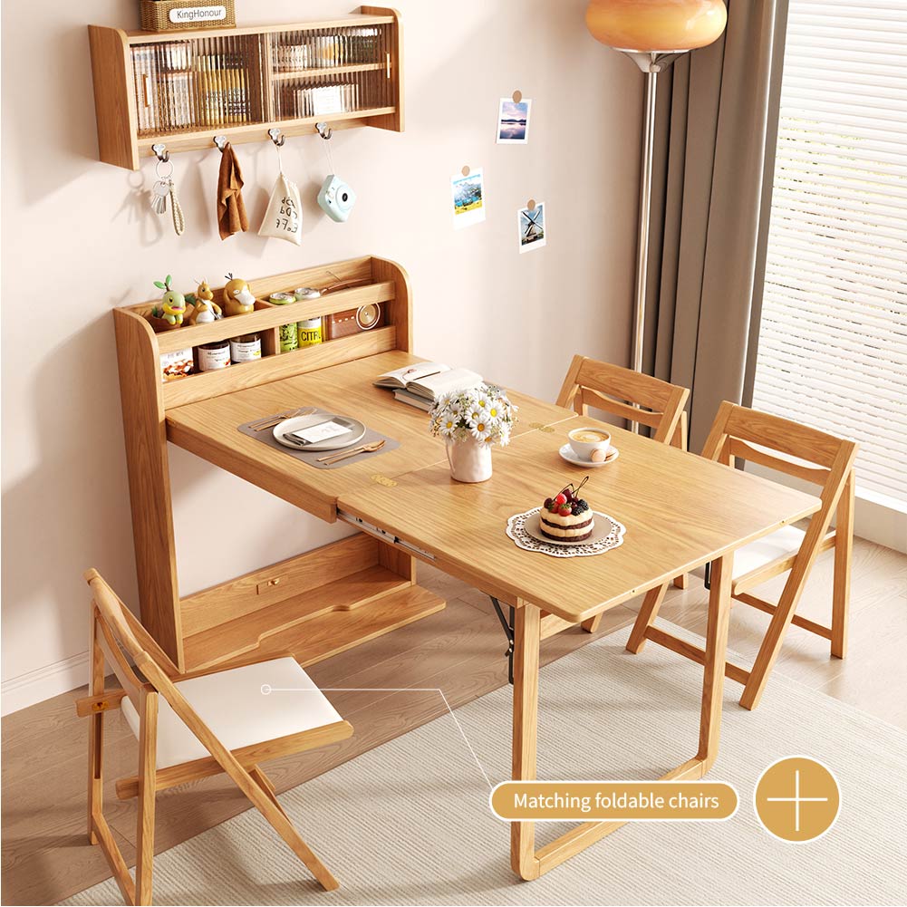 62″ Foldable Multifunctional Dining Table with Storage | Arrtle 62″ Foldable Multifunctional Dining Table with Storage | Arrtle