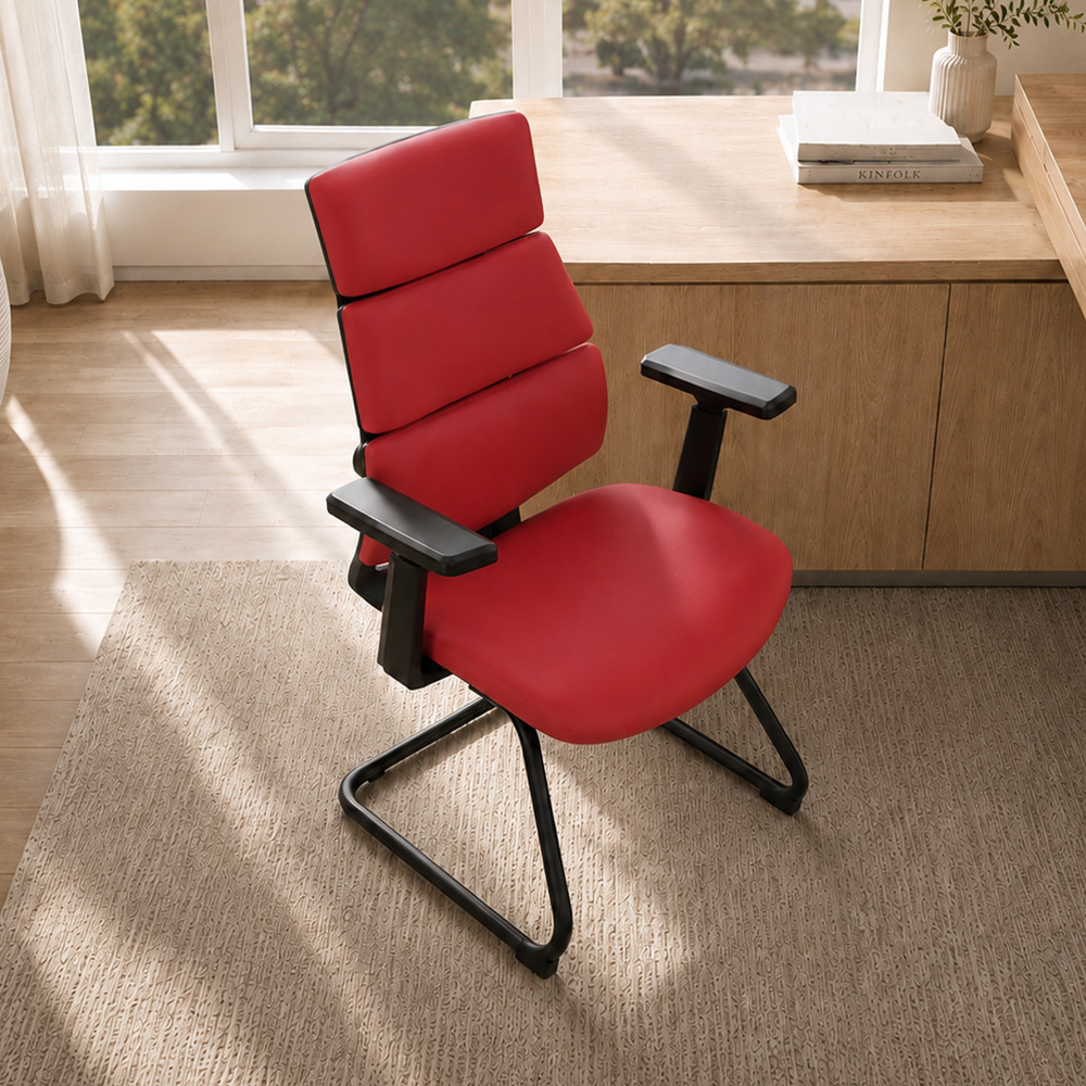 PU Ergonomic Office Chair with Adjustable Lumbar Support