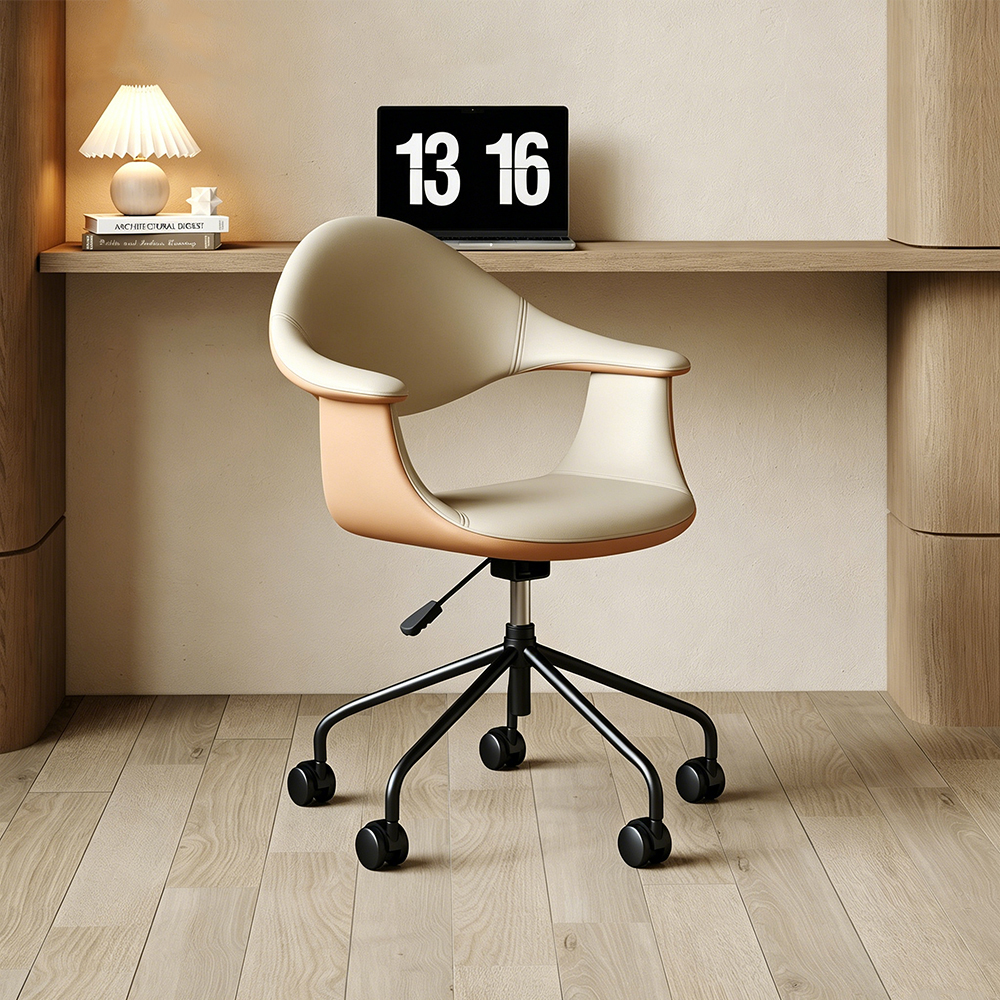 PU Leather 360 Swivel Rolling Height Adjustable Office Chair 1 Piece