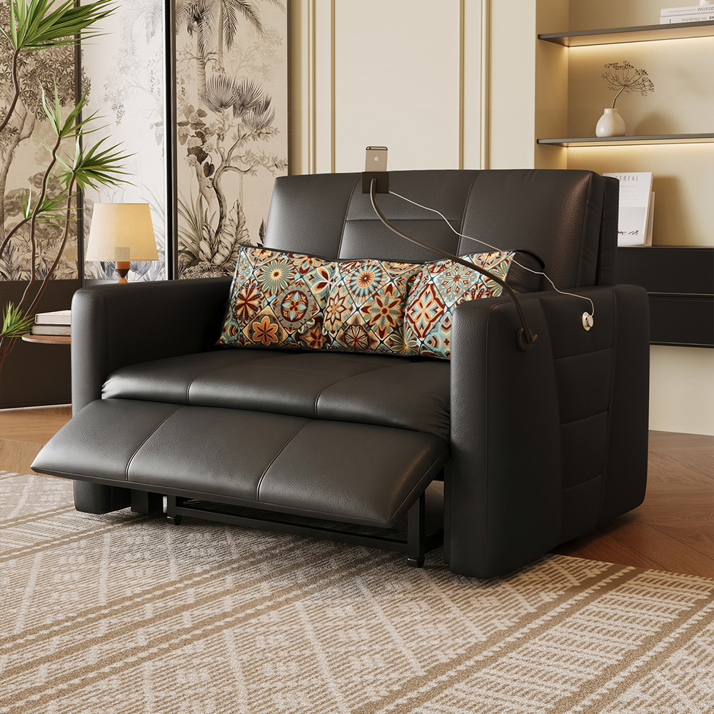 Electric Recliner Convertible Sofa Bed