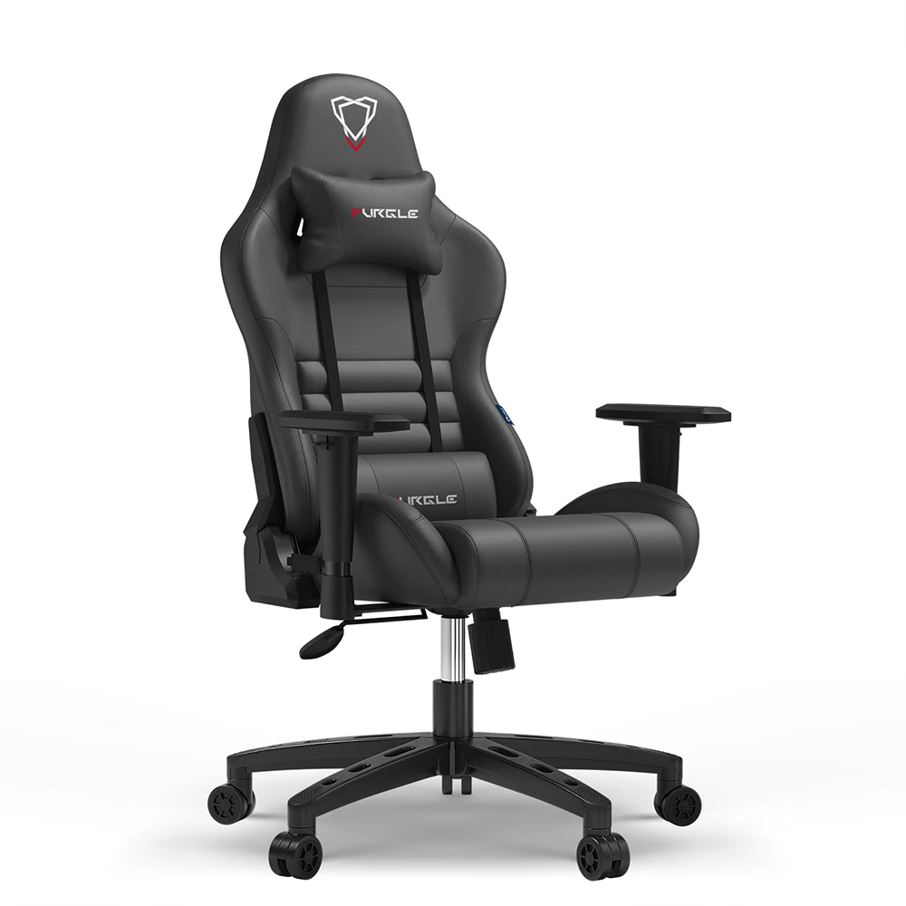 Ergonomic PU Leather Gaming Chair 2D Adjustable Armrests