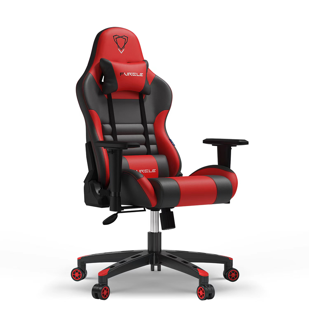 Ergonomic PU Leather Gaming Chair 2D Adjustable Armrests