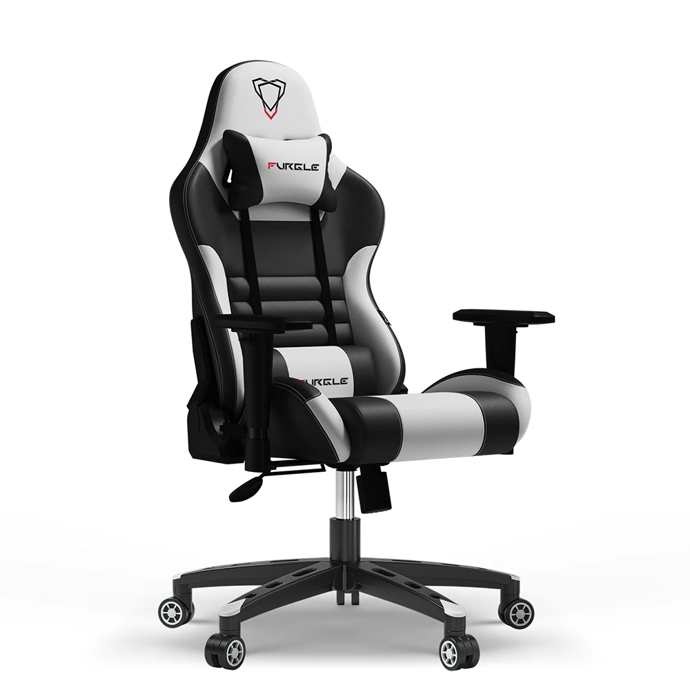 Ergonomic PU Leather Gaming Chair 2D Adjustable Armrests