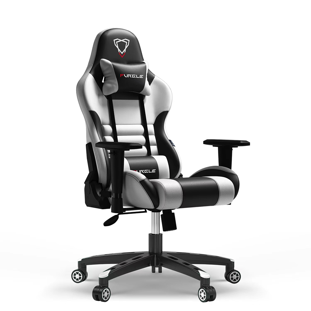 Ergonomic PU Leather Gaming Chair 2D Adjustable Armrests