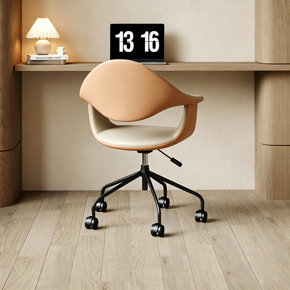 PU Leather 360 Swivel Rolling Height Adjustable Office Chair 1 Piece
