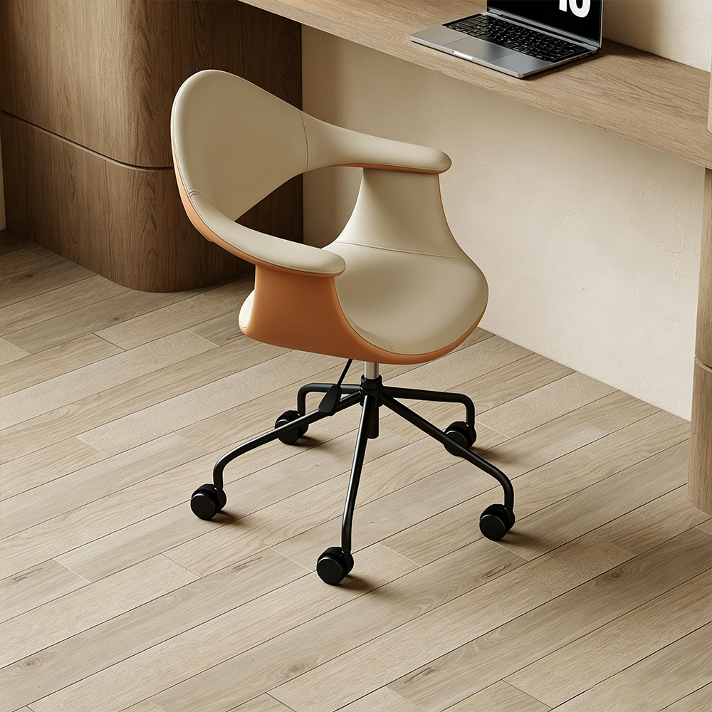 PU Leather 360 Swivel Rolling Height Adjustable Office Chair 1 Piece