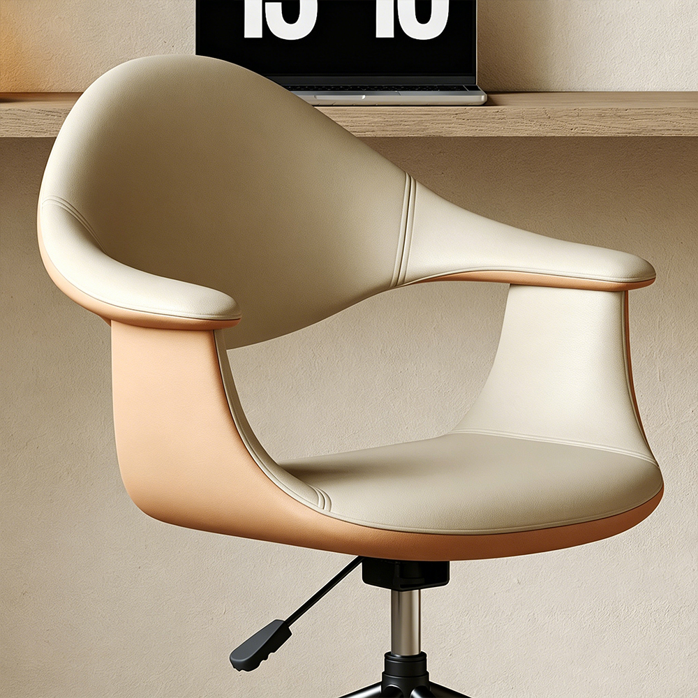 PU Leather 360 Swivel Rolling Height Adjustable Office Chair 1 Piece