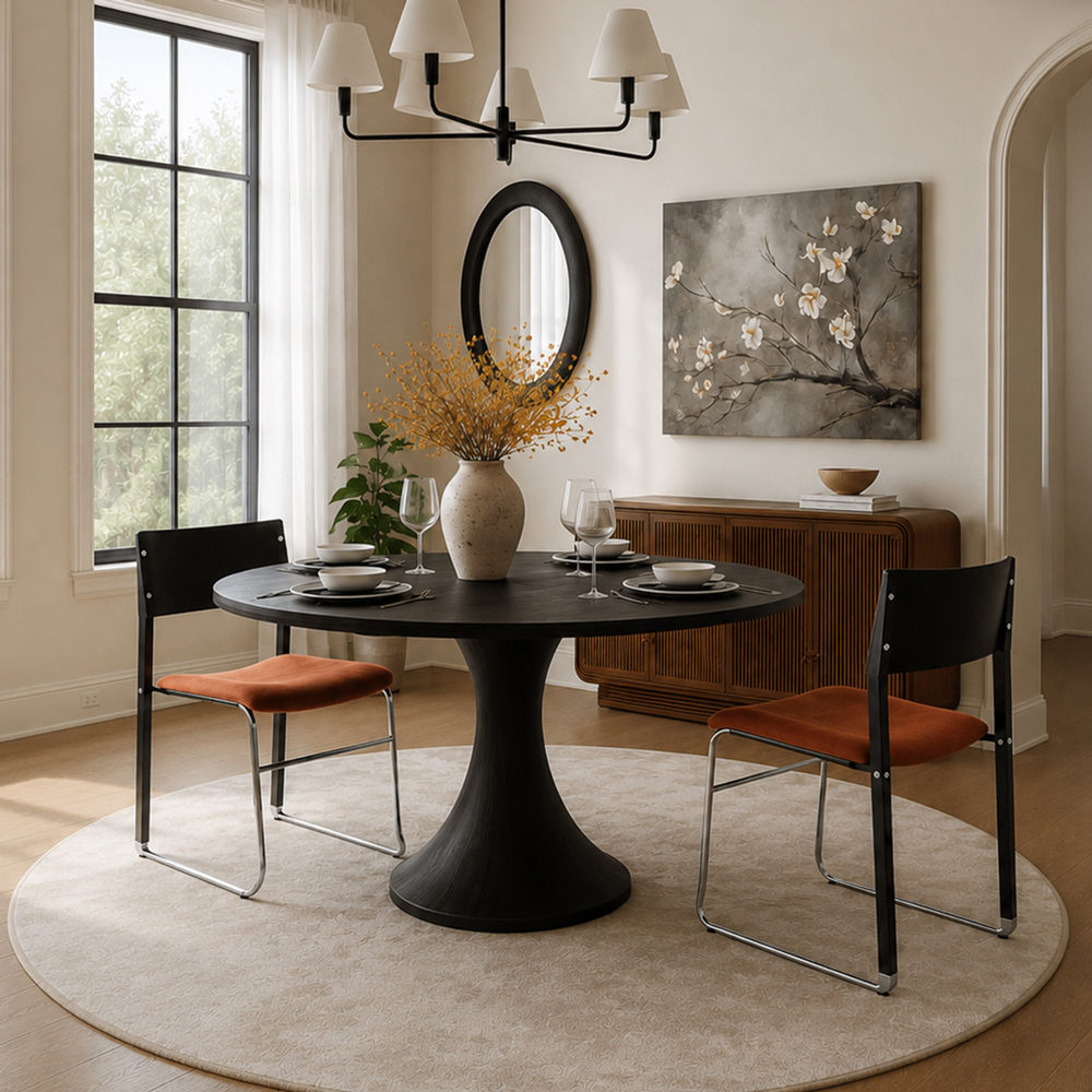 Ergonomic Concave Velvet Pad Polished Chrome Frame Side Dining Chair (Set of 2)