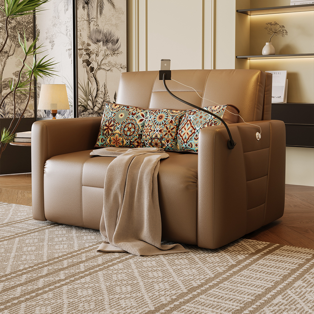 Electric Recliner Convertible Sofa Bed