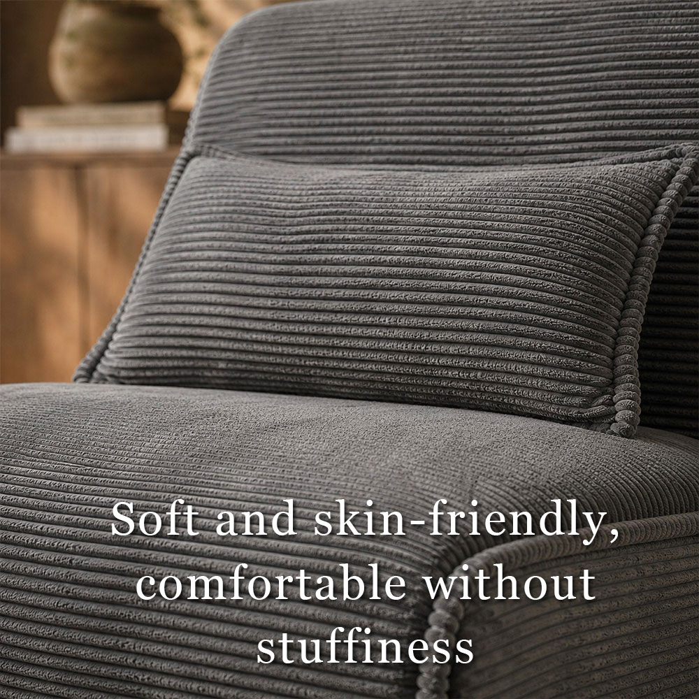 Corduroy 2 In 1 Convertible Storage Sleeper Lounge Chair
