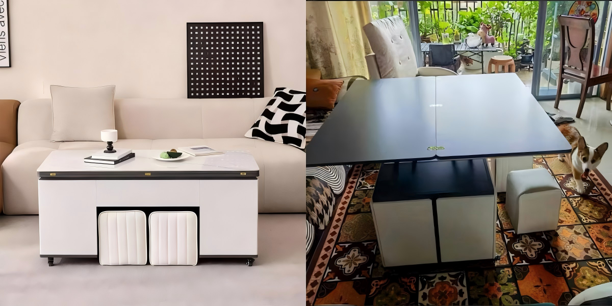 coffee table can be a dining table