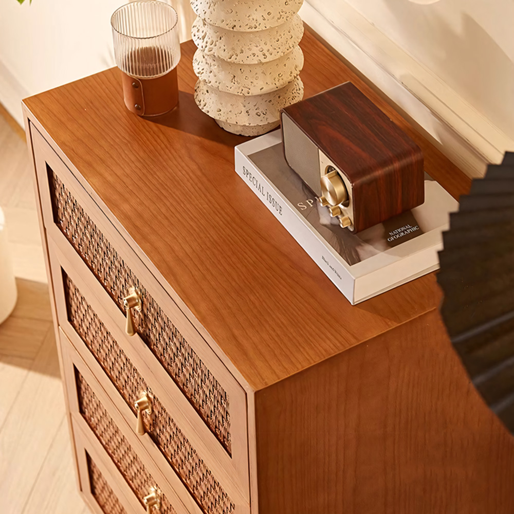 23.6" 4-Drawers Bedroom Accent Chest Cabinet