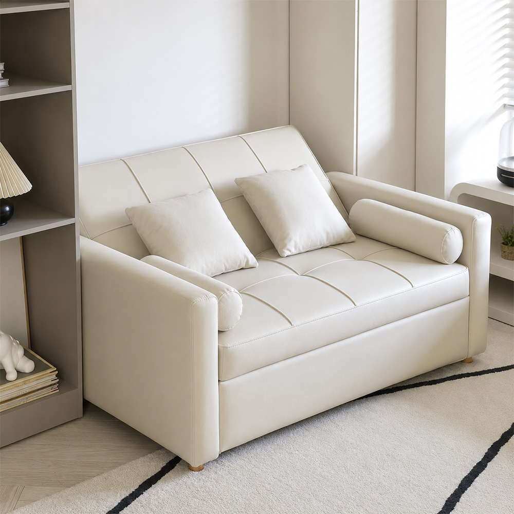 Convertible Pull Out 2 Seater Sleeper Sofa Bed
