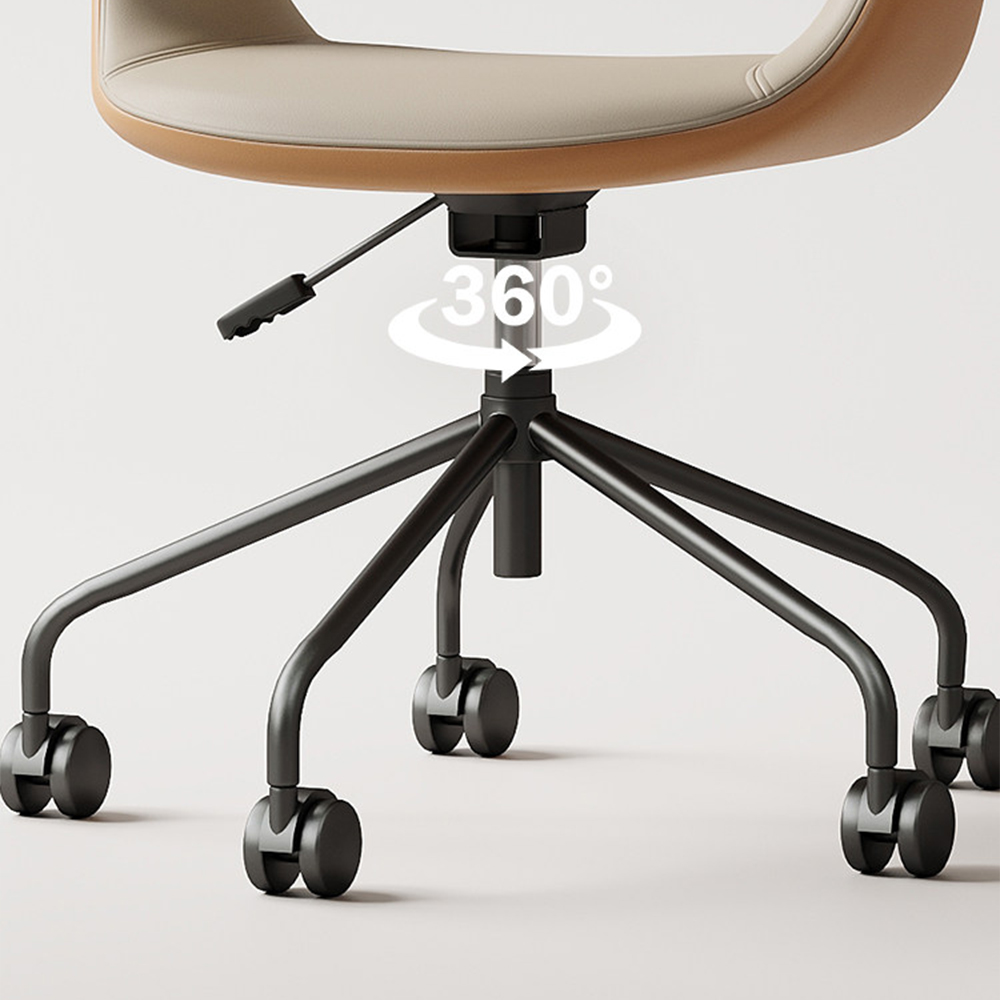 PU Leather 360 Swivel Rolling Height Adjustable Office Chair 1 Piece