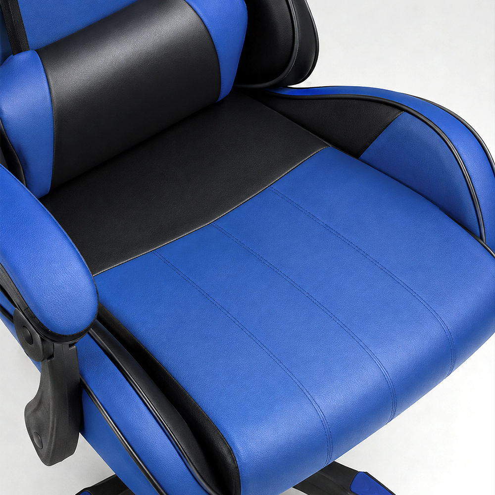 Racing PU Leather Gaming Chair High Resilience Foam Padding