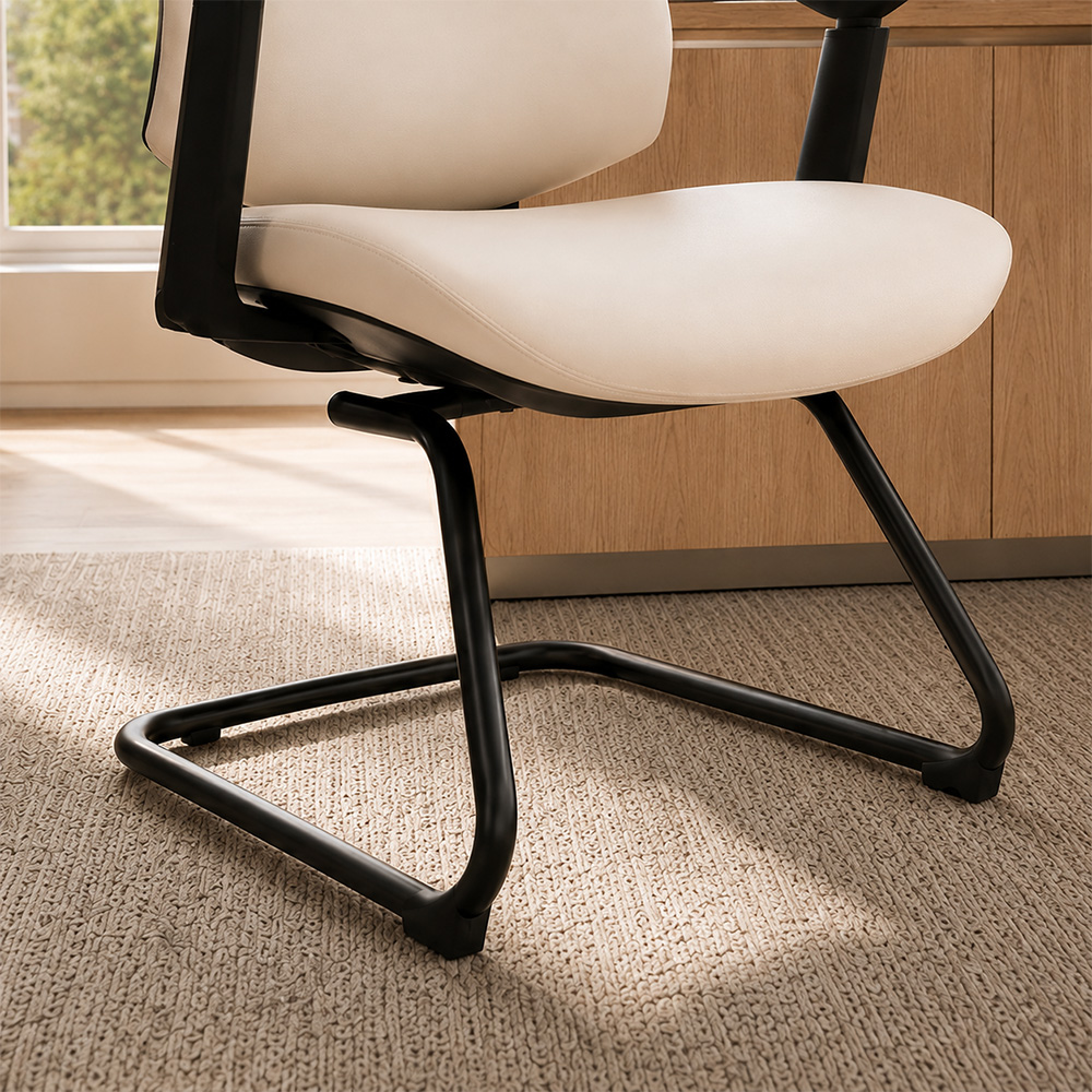 PU Ergonomic Office Chair with Adjustable Lumbar Support