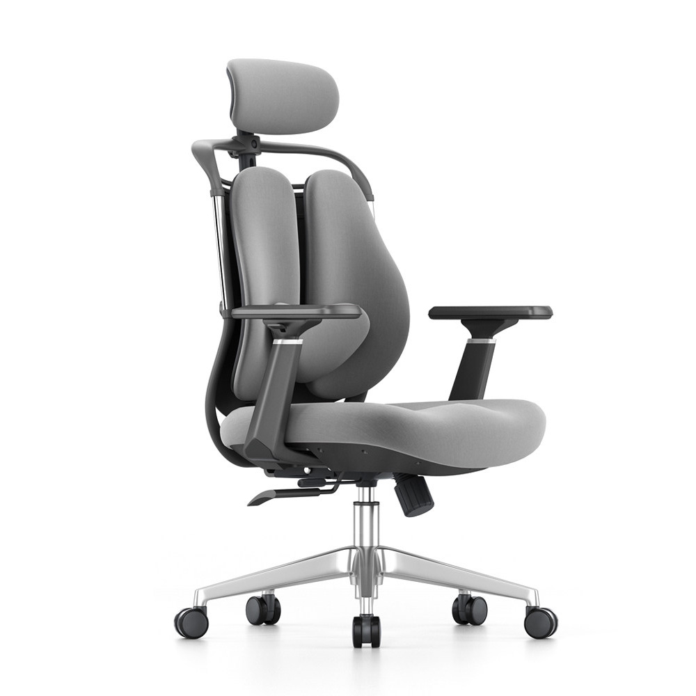 Ergonomic Executive Office Chair with Headrest Adjustable Seat Depth & 90°–135° Reclining Backrest