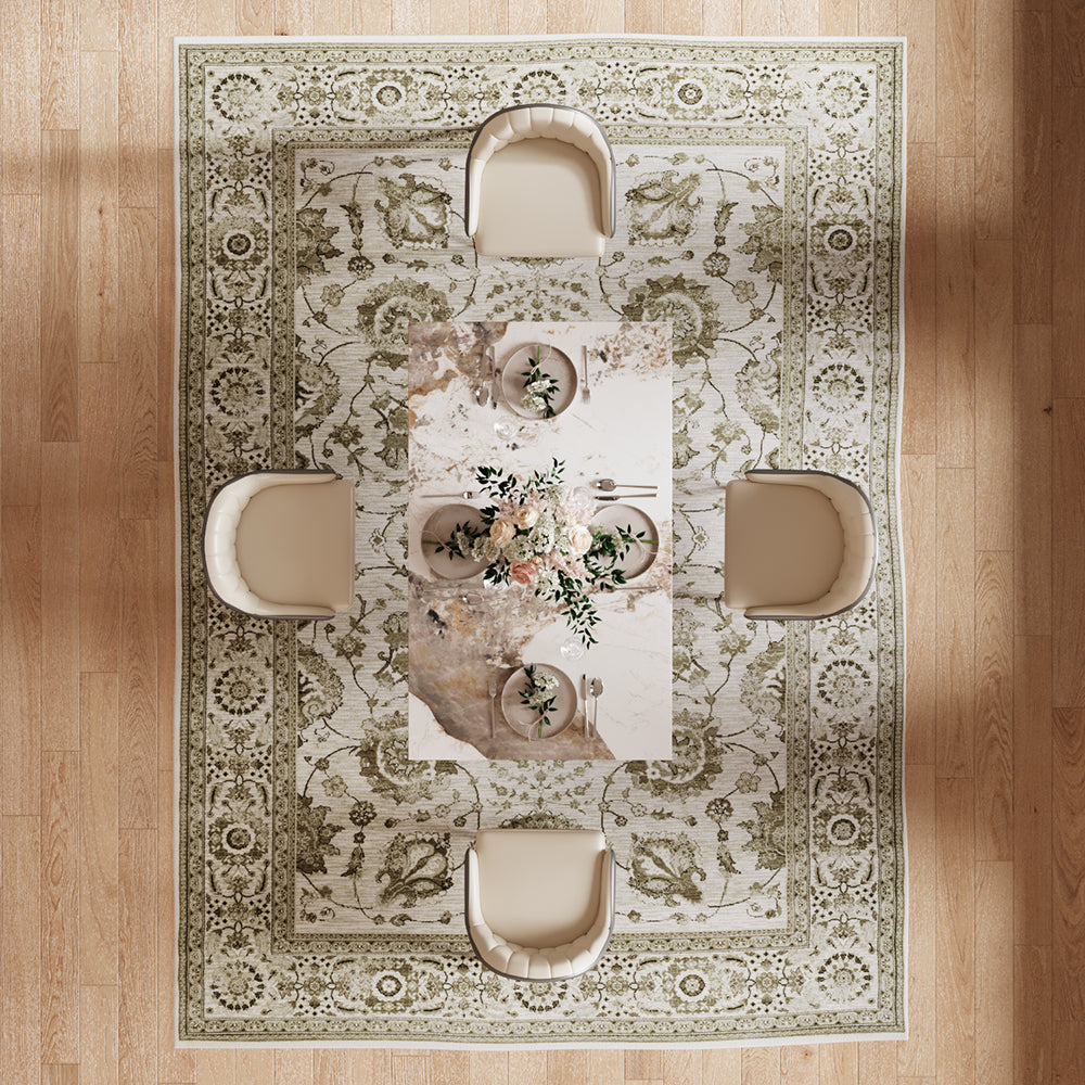 55.1"-78.7" Extendable Dining Table with Modern Patterned Stone Top
