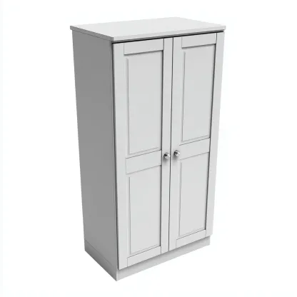 Salle de bain Rangement Bois 60x30x120 cm - Blanc - Design moderne-Shelterilo