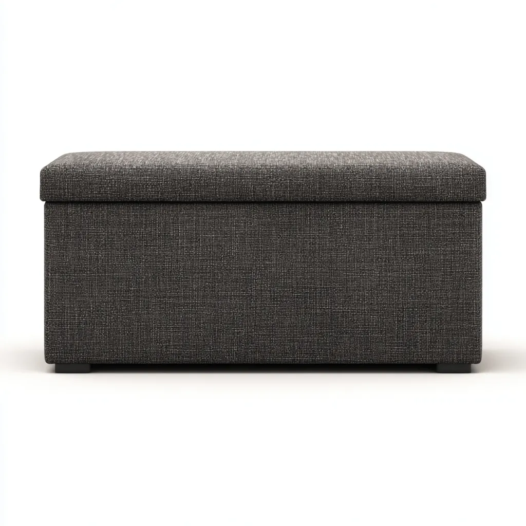 Banc d'entrée tissu 92x40x44 cm - gris - design moderne - adapté à l'entrée-Shelterilo