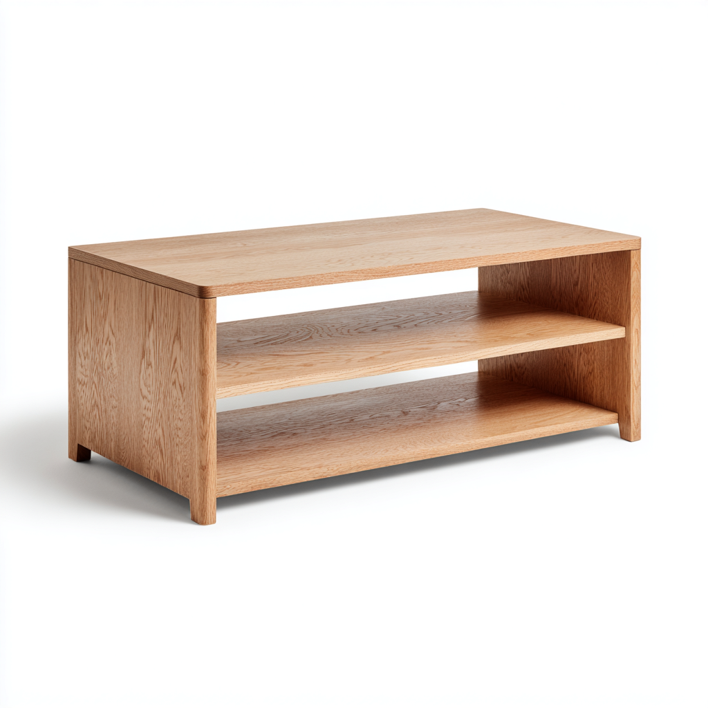 Table basse Bois 100x55x45 cm - Marron - Design moderne-Shelterilo