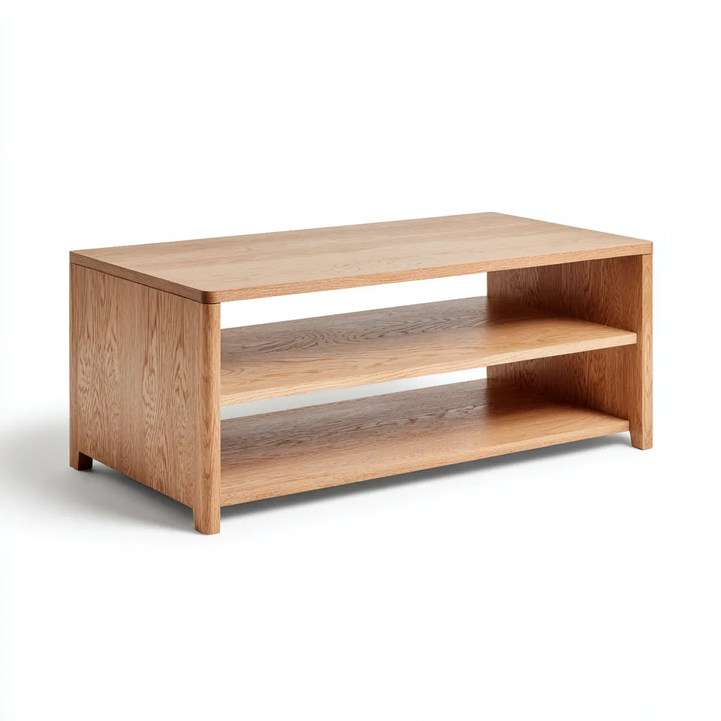 Table basse Bois 100x55x45 cm - Marron - Design moderne-Shelterilo