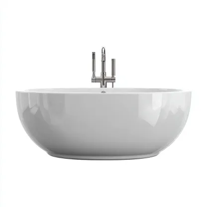 Baignoire autoportante 170x90x60 cm - acrylique blanc - adaptée à la salle de bain - design moderne-Shelterilo