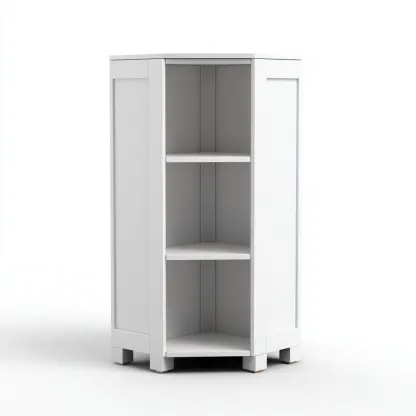 Rangement de salle de bain 40x40x85 cm - bois blanc - adapté à la salle de bain - design moderne-Shelterilo