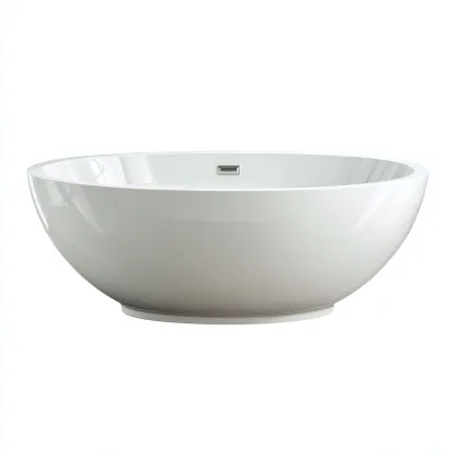 Baignoire autoportante 150x150x60 cm - acrylique blanc - adaptée à la salle de bain - design moderne-Shelterilo