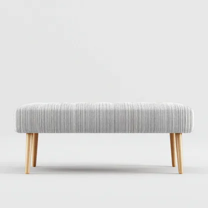 Banc d'entrée tissu 91x36x45 cm - gris - design minimaliste - adapté à l'entrée-Shelterilo