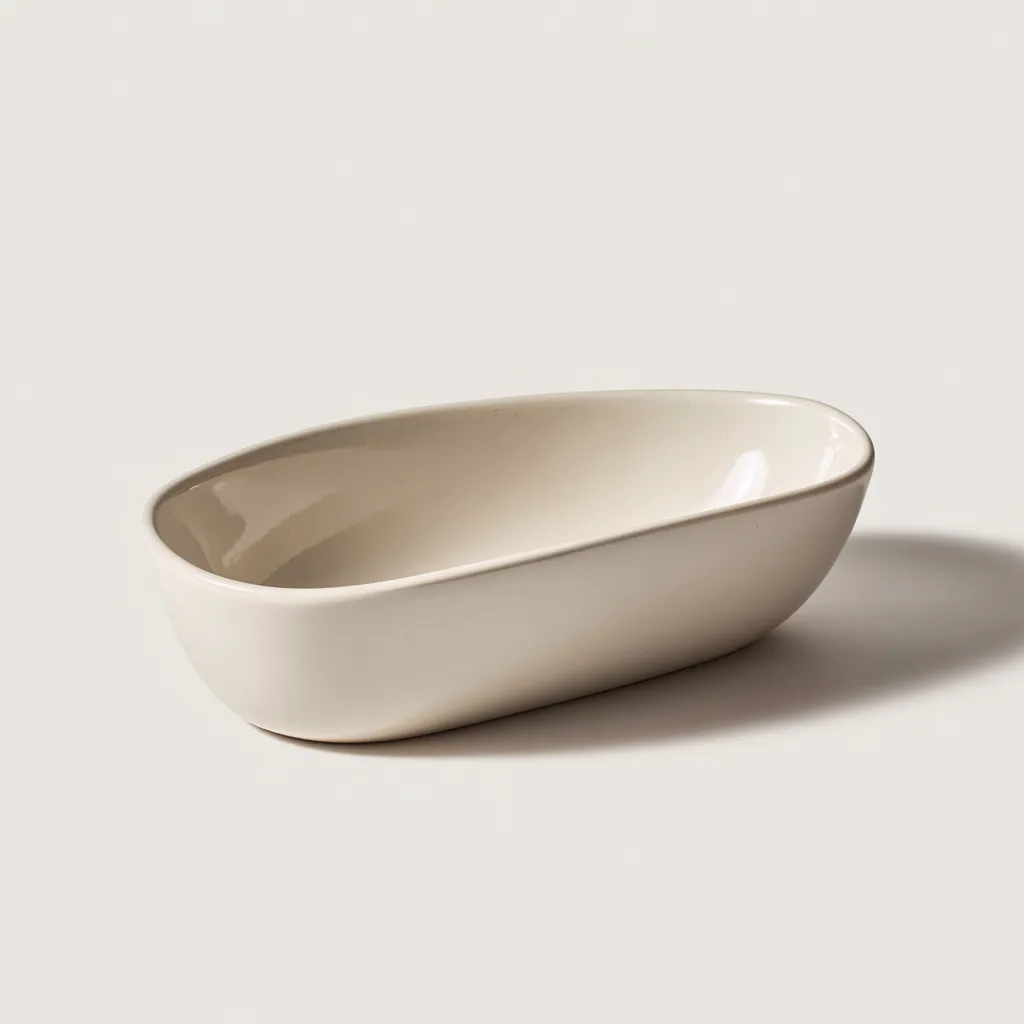 Lavabo céramique 55x35x15 cm beige adapté à la salle de bain design moderne-Shelterilo