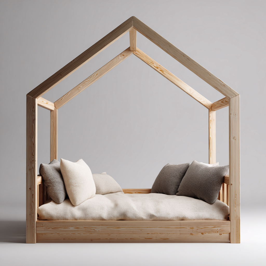 Lit enfant Bois 200x100x170 cm - Marron - Design Moderne-Shelterilo