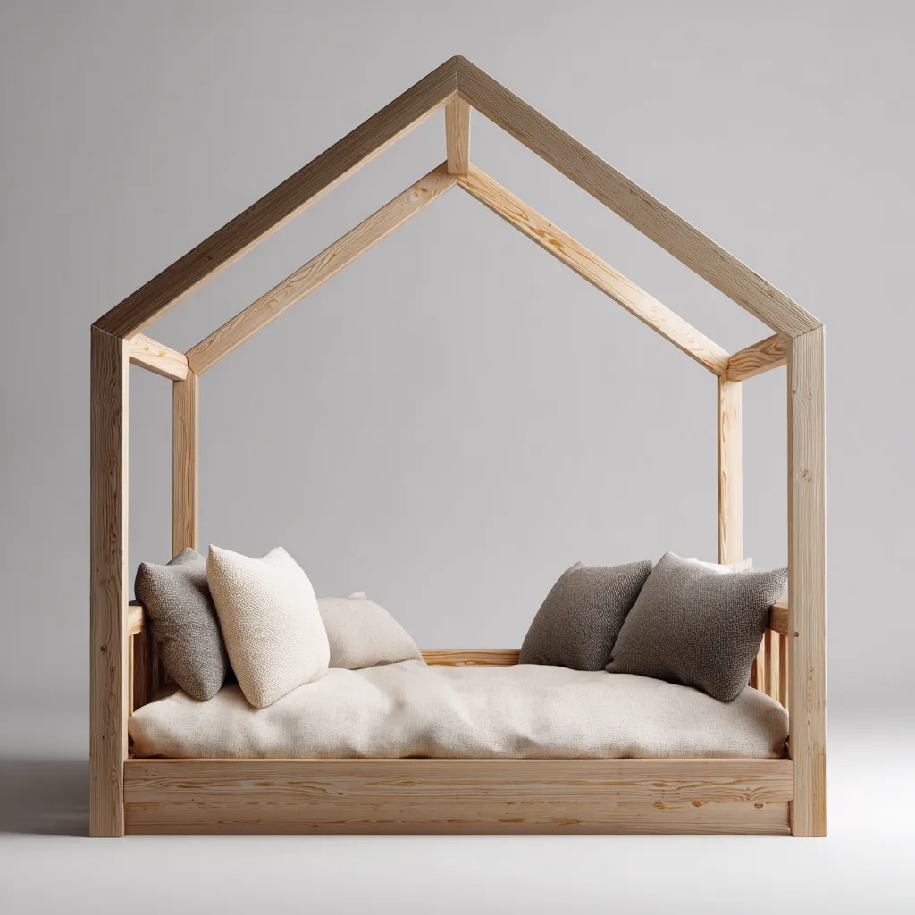 Lit enfant Bois 200x100x170 cm - Marron - Design Moderne-Shelterilo