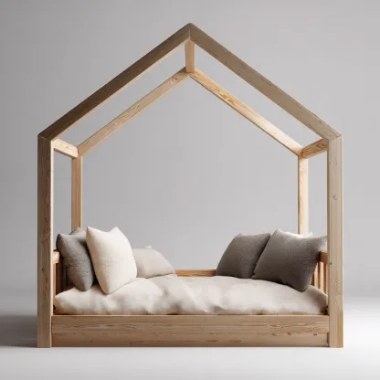 Lit enfant Bois 200x100x170 cm - Marron - Design Moderne-Shelterilo