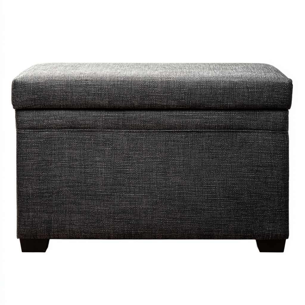 Banc d'entrée tissu rembourré 80x40x45 cm - gris foncé - design moderne - adapté à l'entrée-Shelterilo