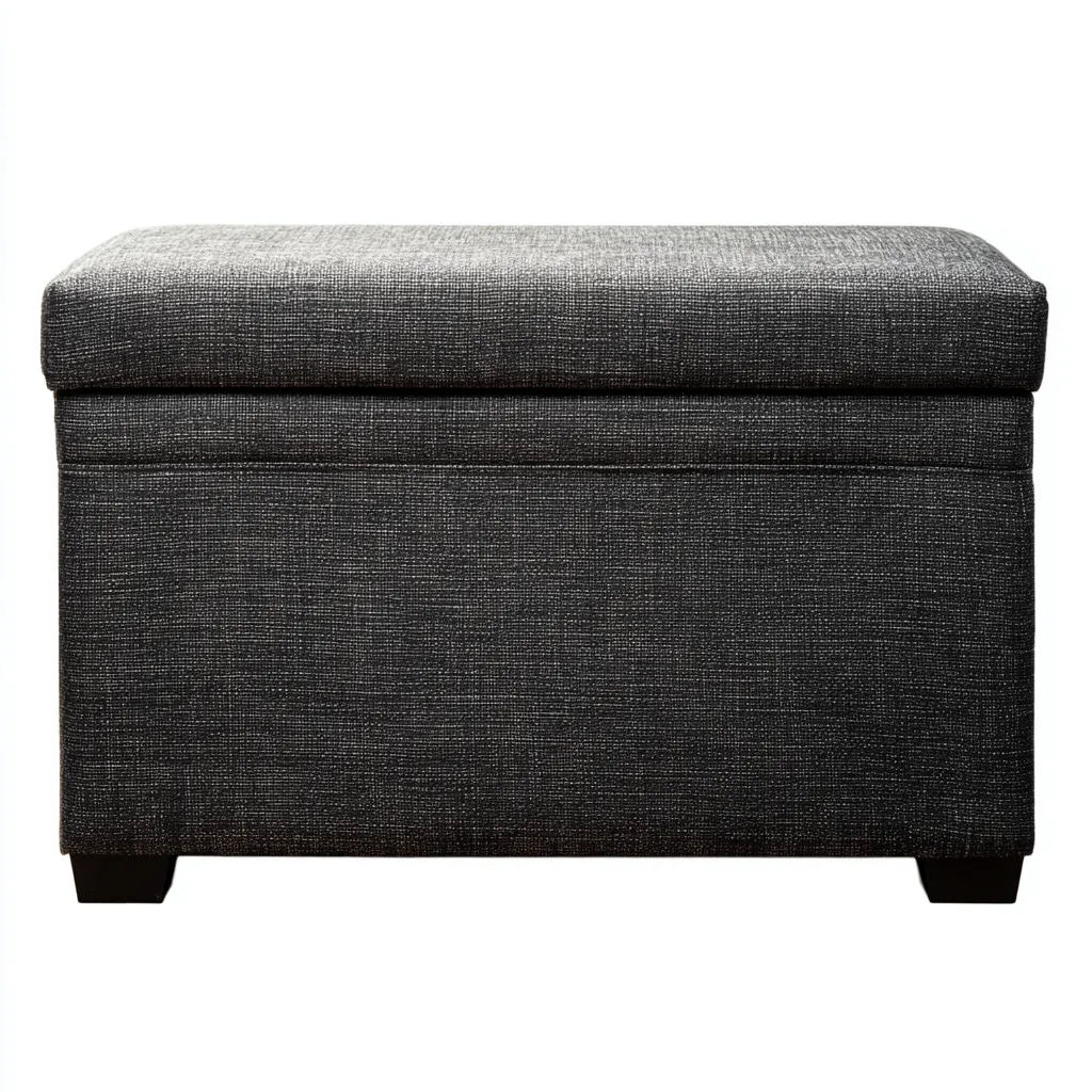 Banc d'entrée tissu rembourré 80x40x45 cm - gris foncé - design moderne - adapté à l'entrée-Shelterilo