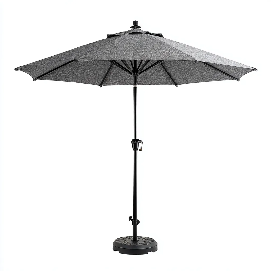 Ombrelloni da giardino - tessuto-metallo - 258x258x247 cm - grigio - design moderno-Villause