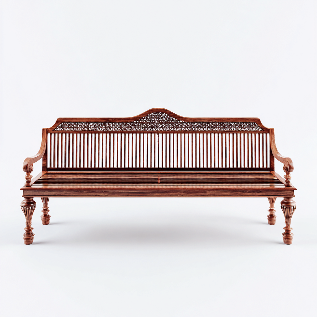 Panche da giardino - legno massello - 184x63x98 cm - legno naturale - design classico-Villause