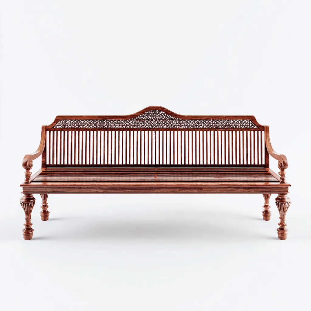 Panche da giardino - legno massello - 184x63x98 cm - legno naturale - design classico-Villause